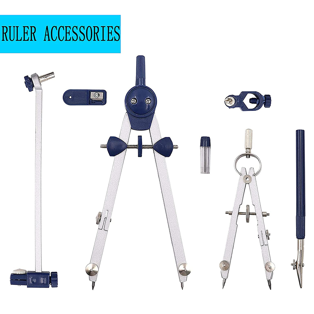 A46M-9Pc Drafting Compass For  - огляд і ціна Math Geometry Set With Compass