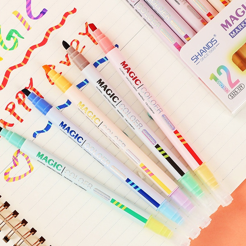 Double-ended Magic Color Chang - огляд і ціна Pastel Highlighter Set Double Ended