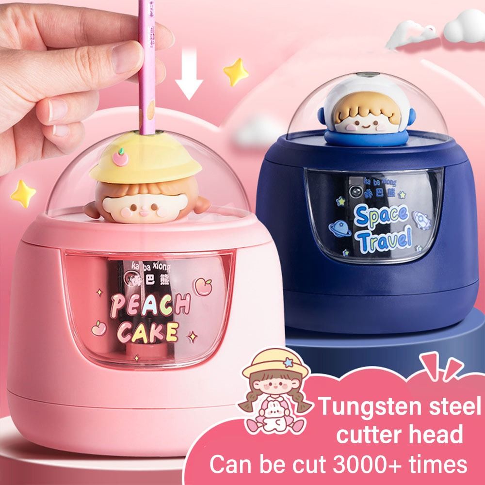 Cute Cartoon Battery Charging  - огляд і ціна Electric Pencil Sharpener Usb